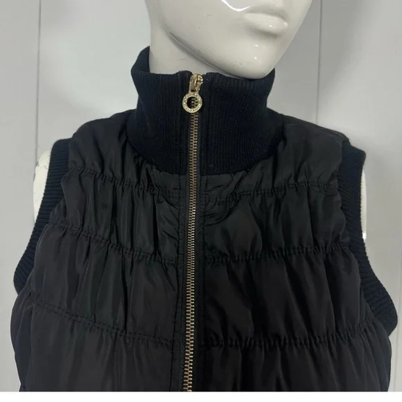 Calvin Klein Performance Womens Black Puffer Vest Size M Full Zip - Picture 2 of 10